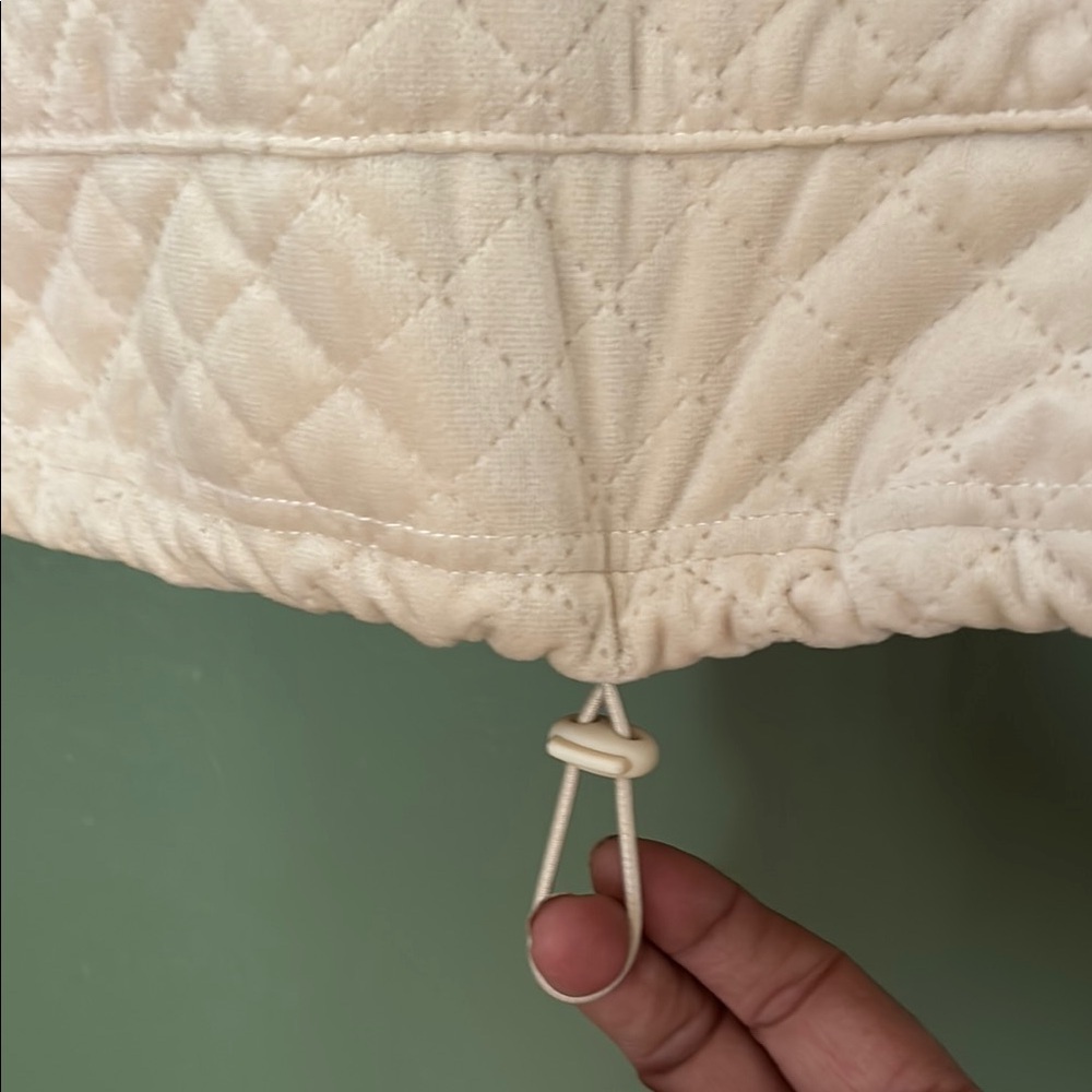 Cream Quilted Pullover Jacket - image 4